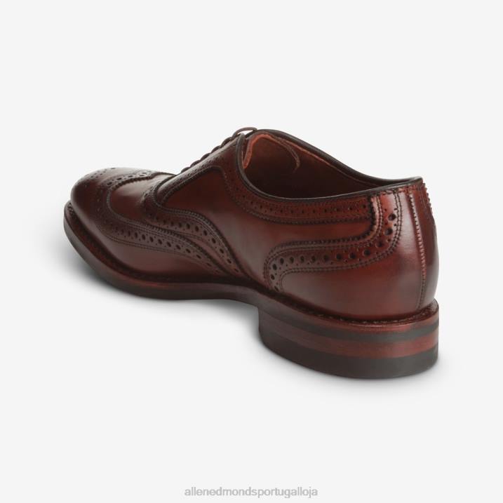 sapato social mcallister wingtip oxford com sola dainite 848L59 pimentão escuro homensAllen Edmonds