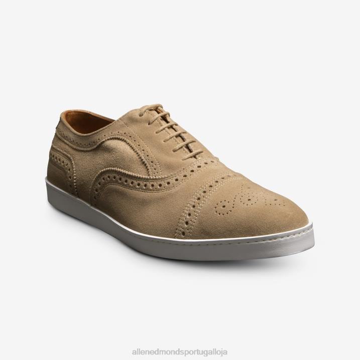 tênis oxford camurça fio 848L286 osso homensAllen Edmonds