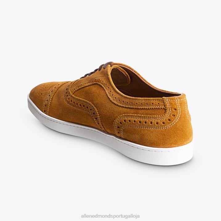 tênis oxford fio 848L13 camurça de açafrão homensAllen Edmonds