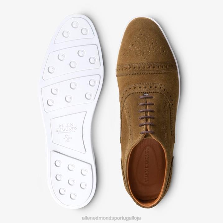 tênis oxford fio 848L240 alcaparra camurça homensAllen Edmonds