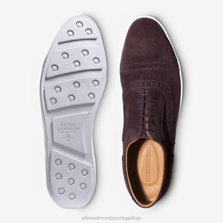 tênis oxford fio 848L242 camurça bordô homensAllen Edmonds