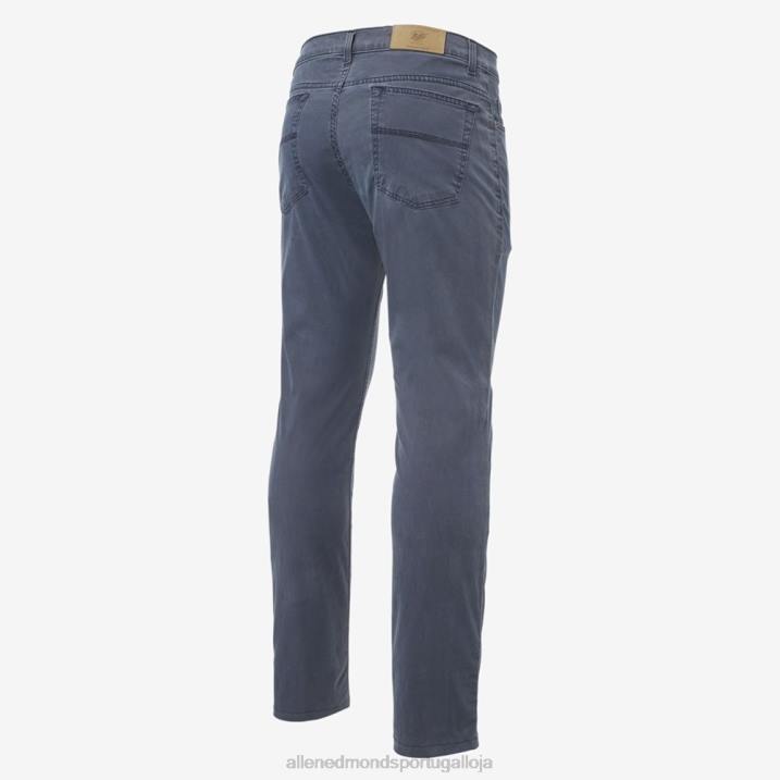 Calça reta com 5 bolsos 848L201 cinza unissexAllen Edmonds