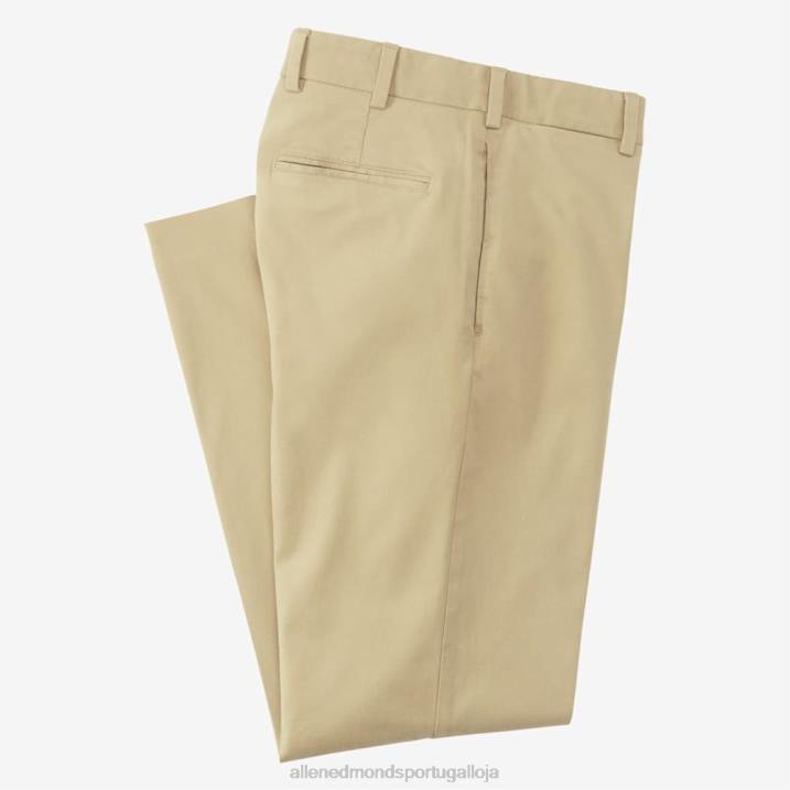 calça cáqui inteligente de ajuste clássico 848L169 caqui unissexAllen Edmonds