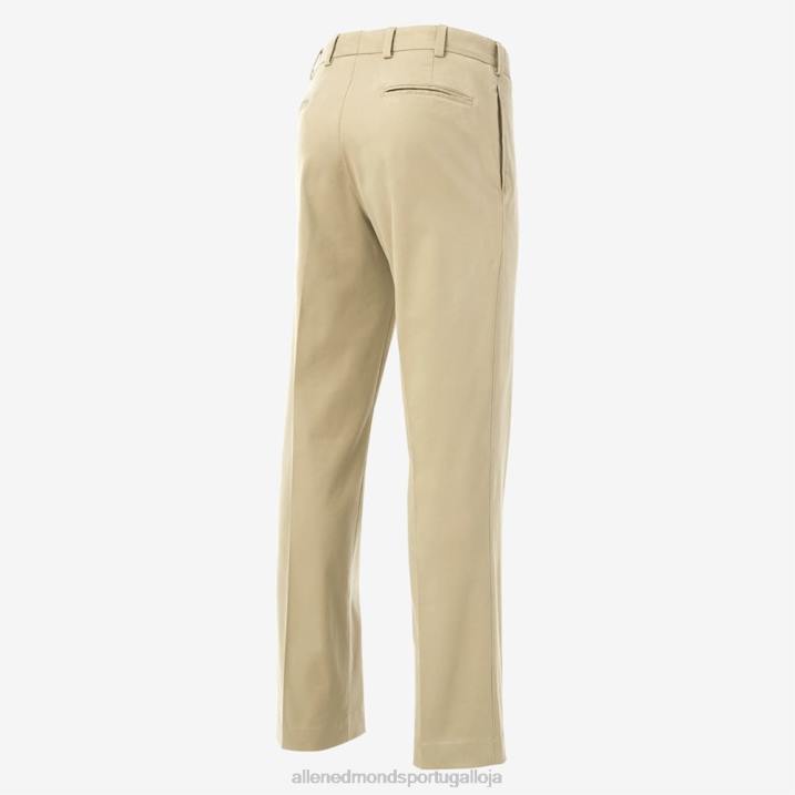 calça cáqui inteligente de ajuste clássico 848L169 caqui unissexAllen Edmonds