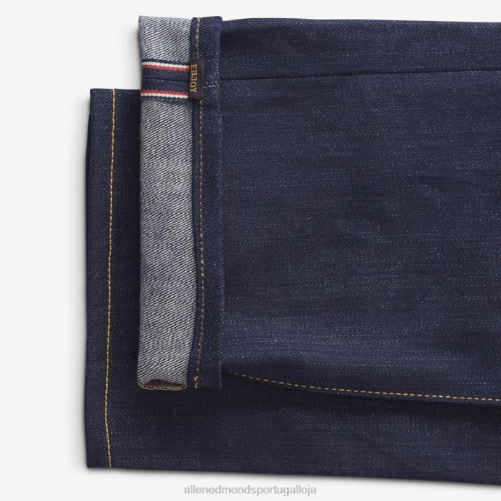 civilaire walker calça jeans slim reta 848L160 selvage azul cru unissexAllen Edmonds