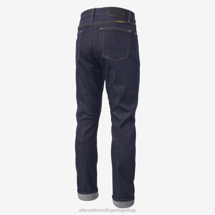 civilaire walker calça jeans slim reta 848L160 selvage azul cru unissexAllen Edmonds