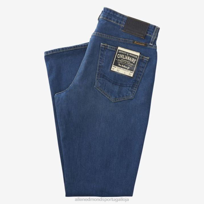 civilaire walker calça jeans slim reta 848L500 azul de enxágue médio unissexAllen Edmonds