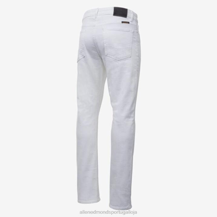 civilaire walker calça jeans slim reta 848L501 branco unissexAllen Edmonds