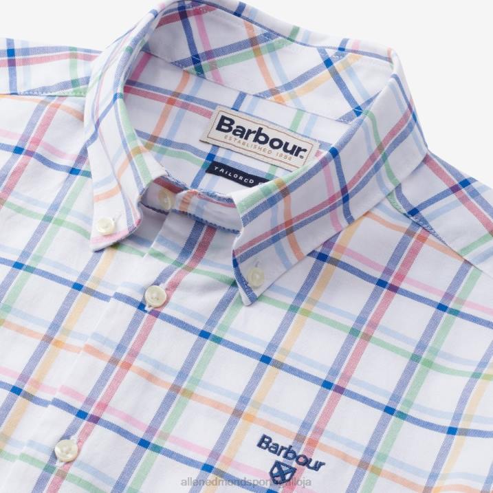 camisa barbour crantock 848L227 céu azul unissexAllen Edmonds