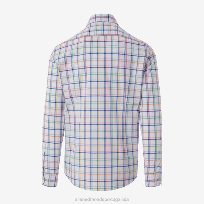 camisa barbour crantock 848L227 céu azul unissexAllen Edmonds