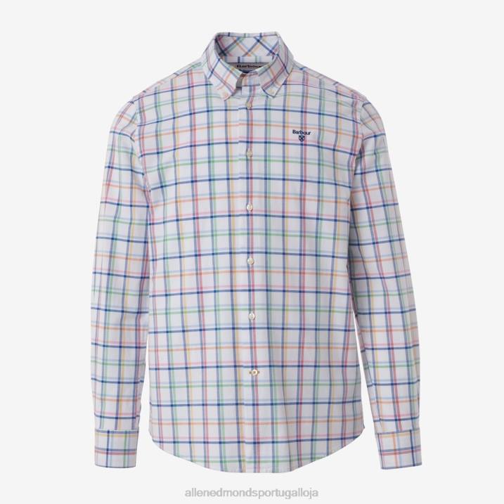 camisa barbour crantock 848L227 céu azul unissexAllen Edmonds