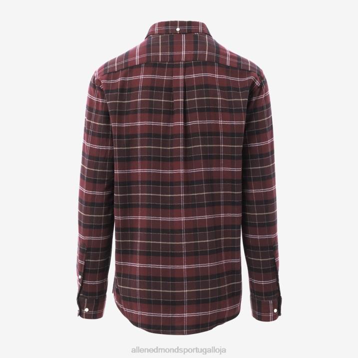 camisa de alfaiataria barbour kyeloch 848L225 vermelho unissexAllen Edmonds