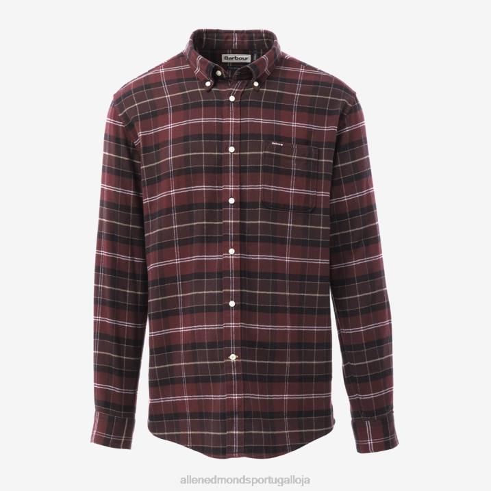 camisa de alfaiataria barbour kyeloch 848L225 vermelho unissexAllen Edmonds