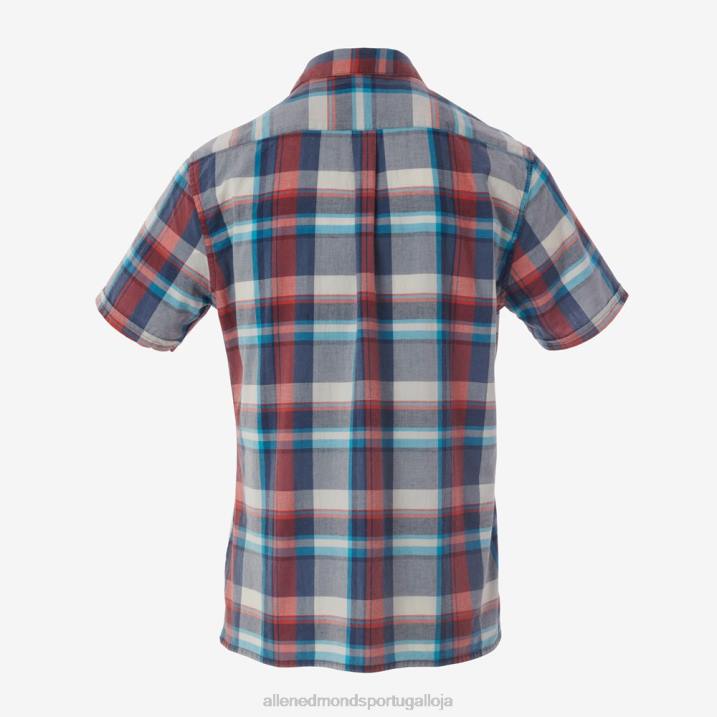 camisa manga curta barbour langstone 848L218 azul unissexAllen Edmonds