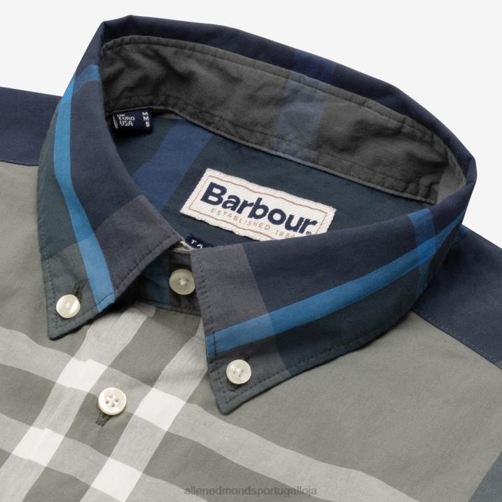 camisa sob medida barbour harris 848L260 verde unissexAllen Edmonds