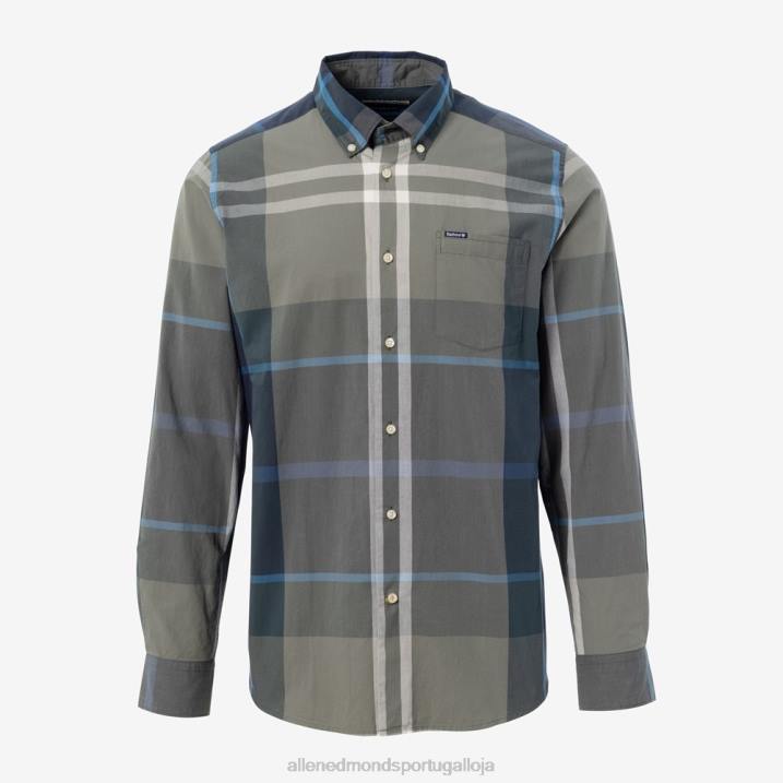 camisa sob medida barbour harris 848L260 verde unissexAllen Edmonds