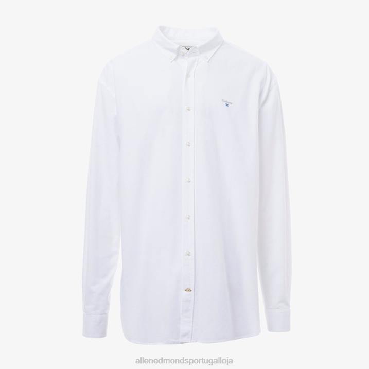 camisa social barbour oxford 3 848L536 branco unissexAllen Edmonds