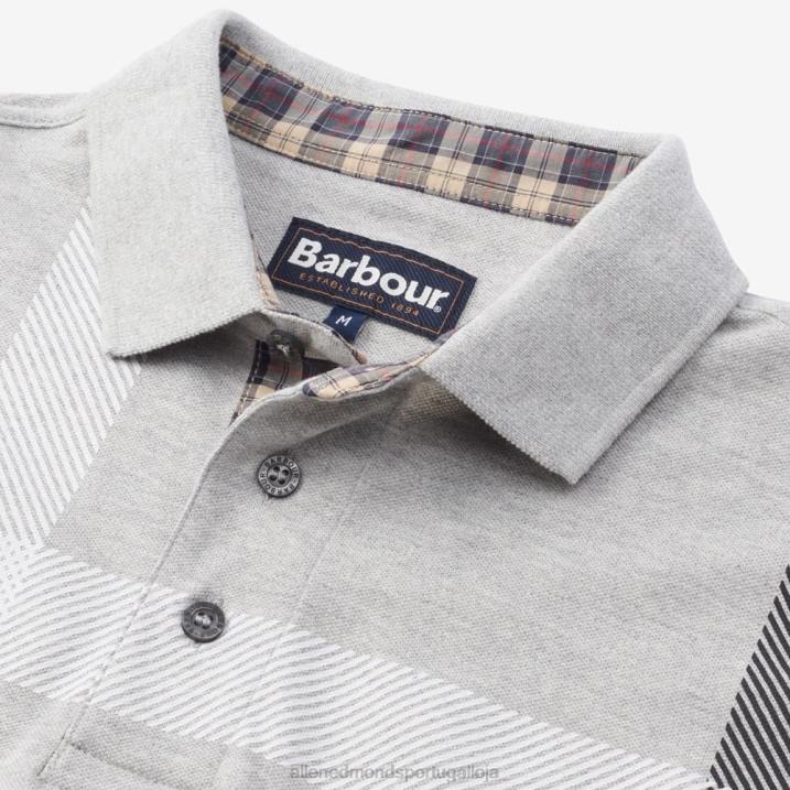 pólo barbour blaine 848L222 cinza unissexAllen Edmonds