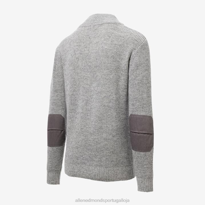 schott n.y.c. suéter henley militar 848L192 cinza unissexAllen Edmonds